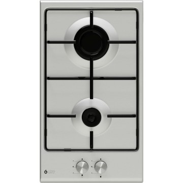 Thermogatz TGS 9311 IX Domino Εστία Υγραερίου Αυτόνομη Inox 30x52εκ. Ασημί